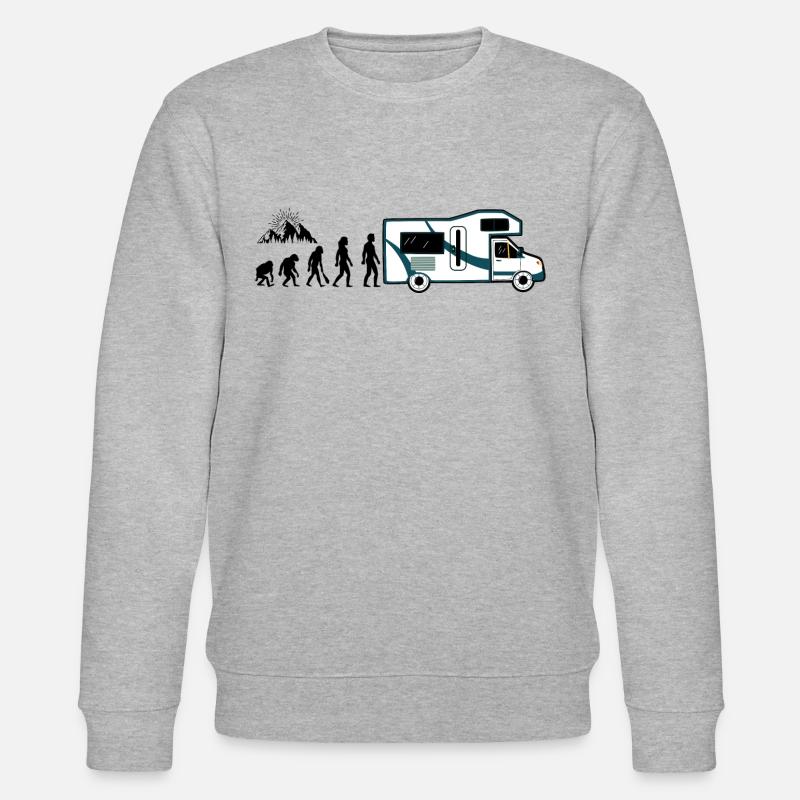 Lustiges Geschenk Wohnmobil Mann - Stanley/Stella Unisex Bio-Sweatshirt CHANGER - Grau meliert