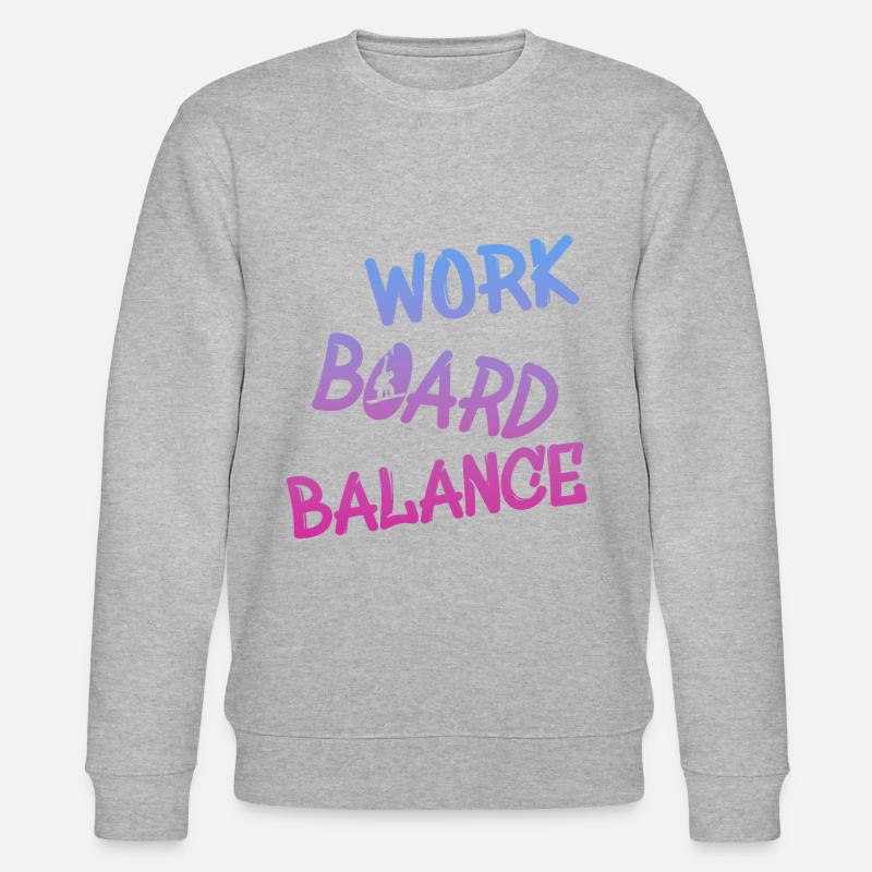 Work Board Balance - Stanley/Stella Unisex Bio-Sweatshirt CHANGER  - Grau meliert