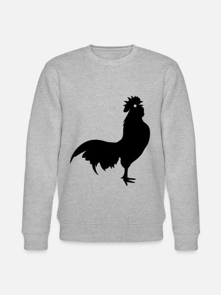 Hahn Tier silhouette - Stanley/Stella Unisex Bio-Sweatshirt CHANGER - Grau meliert