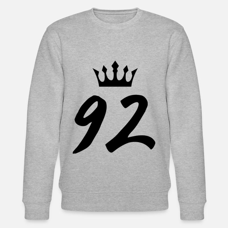 92 Couronne numérique - Sweat bio CHANGER Stanley/Stella Unisexe - gris chiné