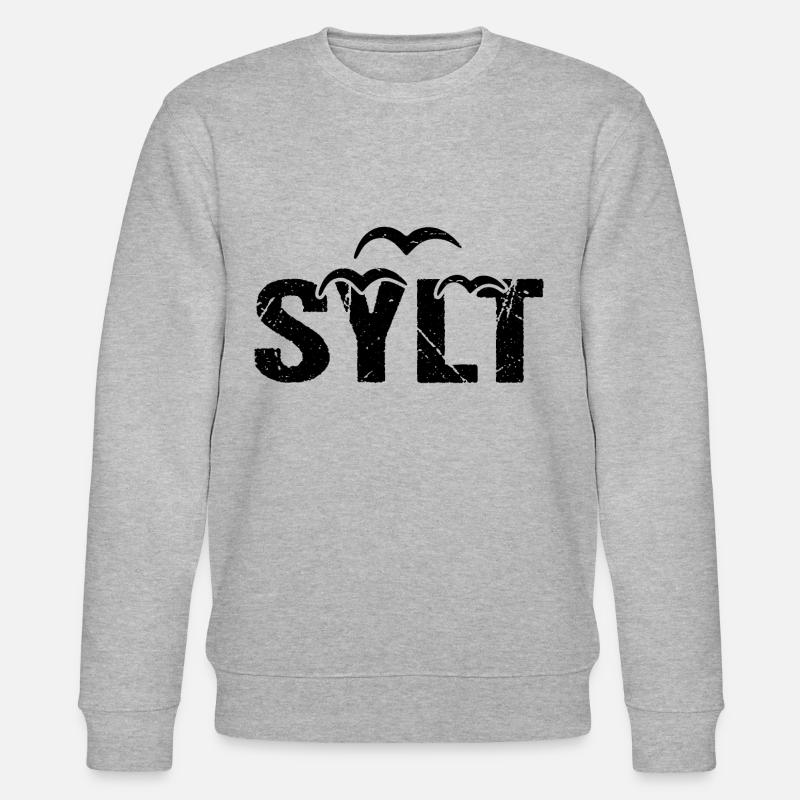 Sylt Insel Möwen - Stanley/Stella Unisex Bio-Sweatshirt CHANGER  - Grau meliert