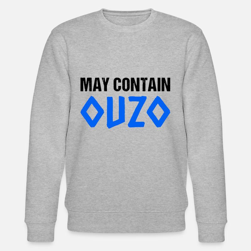 May Contain Ouzo - Stanley/Stella Unisex Bio-Sweatshirt CHANGER  - Grau meliert