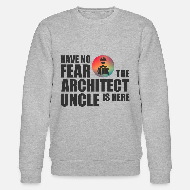 L’oncle architecte - Sweat bio CHANGER Stanley/Stella Unisexe - gris chiné
