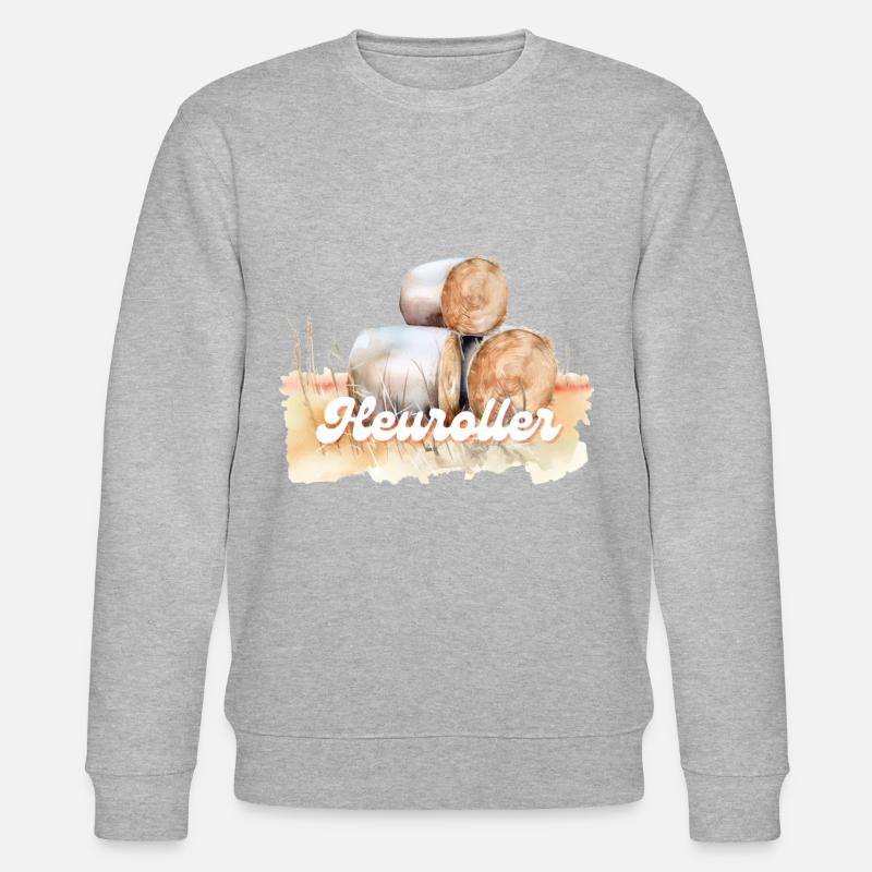 Retro Heuroller - Stanley/Stella Unisex Bio-Sweatshirt CHANGER - Grau meliert