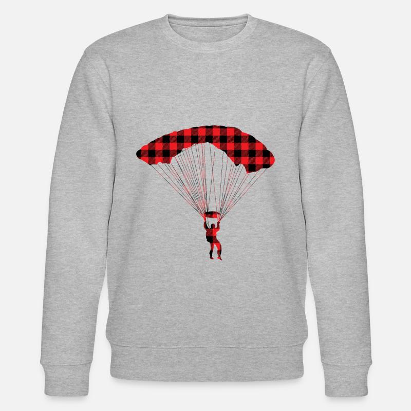 Plaid de parachutisme - Sweat bio CHANGER Stanley/Stella Unisexe - gris chiné