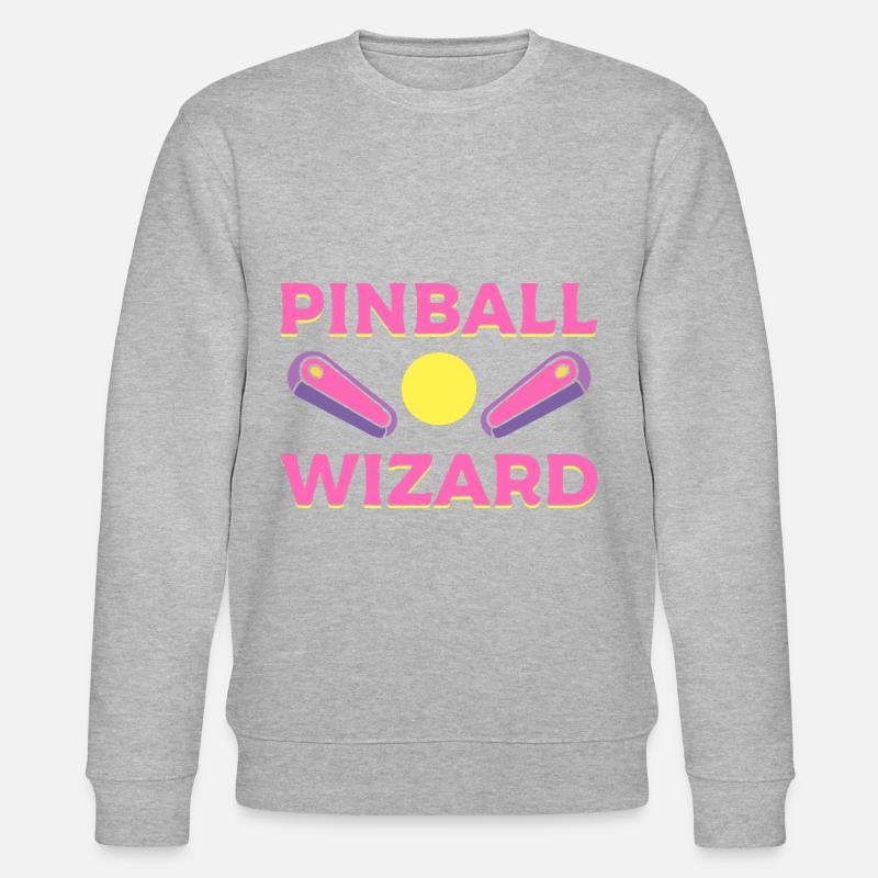 Pinball Wizard Arcade -Techniker - Stanley/Stella Unisex Bio-Sweatshirt CHANGER  - Grau meliert