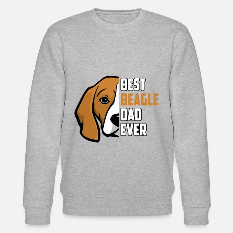 Best Beagle Dad ever - Stanley/Stella Unisex Bio-Sweatshirt CHANGER  - Grau meliert