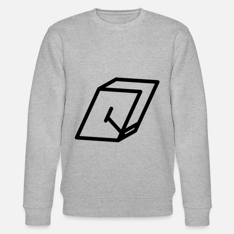 Lettre d’esquisse Q - Sweat bio CHANGER Stanley/Stella Unisexe - gris chiné
