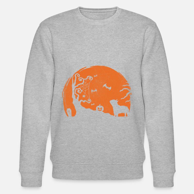 Bouledogue français Halloween - Sweat bio CHANGER Stanley/Stella Unisexe - gris chiné