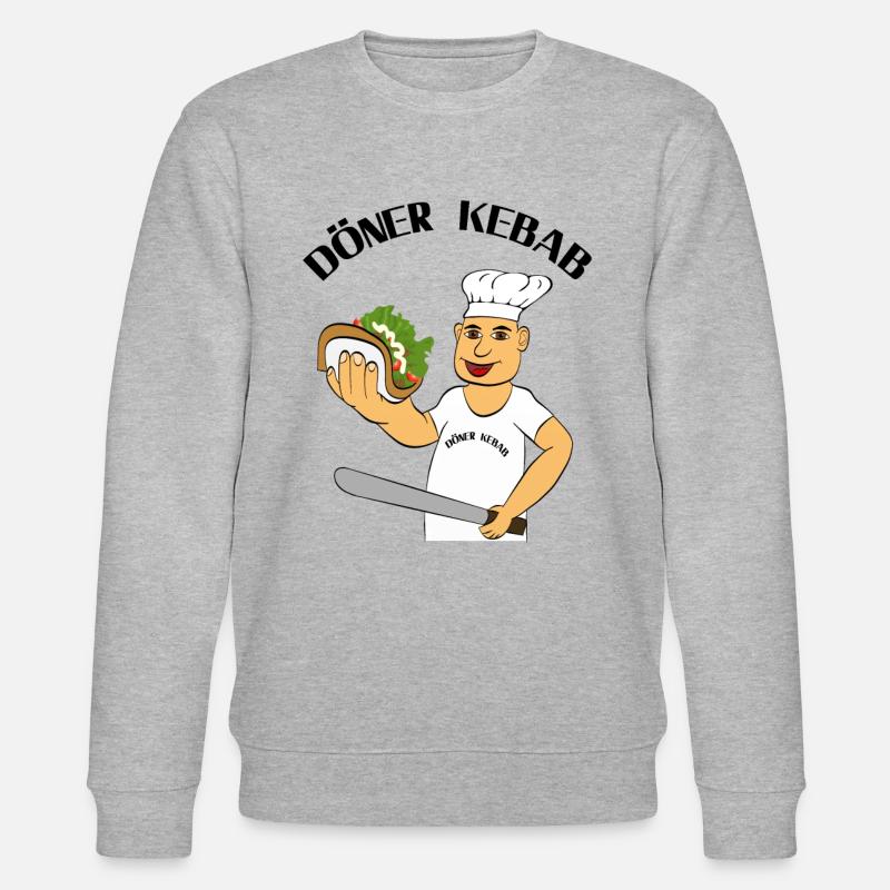 Döner Kebab - Stanley/Stella Unisex Bio-Sweatshirt CHANGER  - Grau meliert