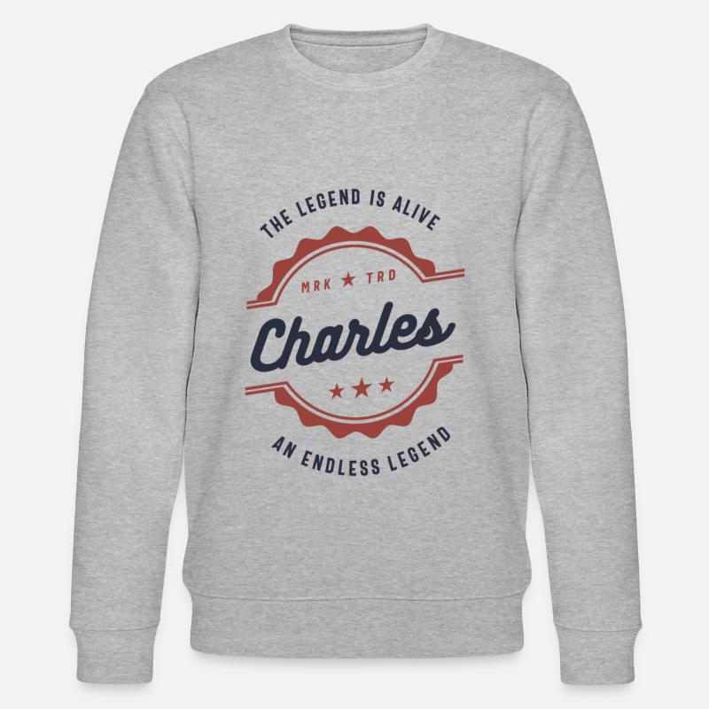 Charles - Stanley/Stella Unisex Bio-Sweatshirt CHANGER  - Grau meliert