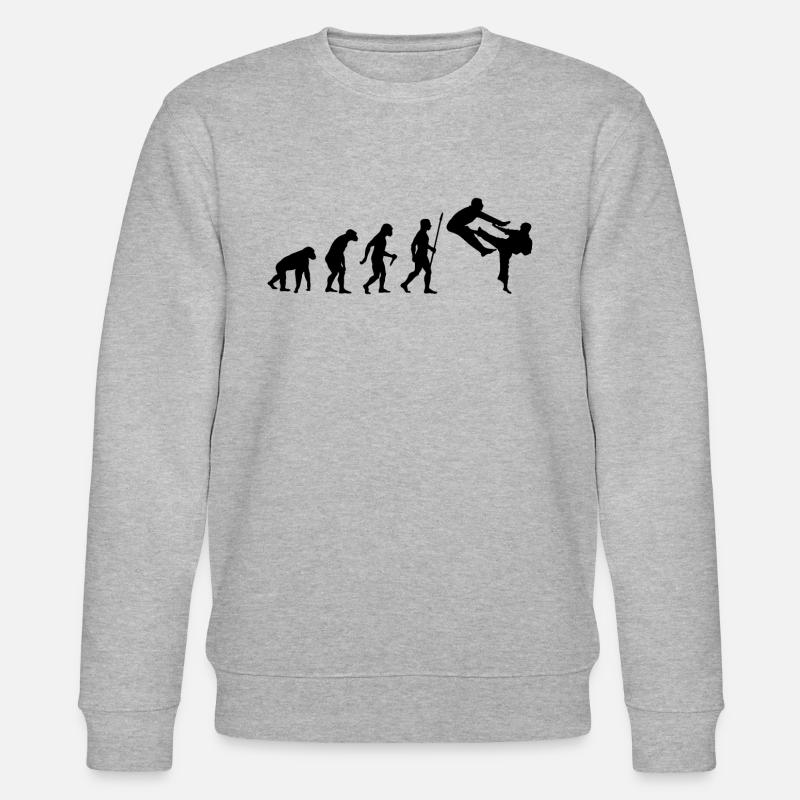 Évolution du karaté - Sweat bio CHANGER Stanley/Stella Unisexe - gris chiné