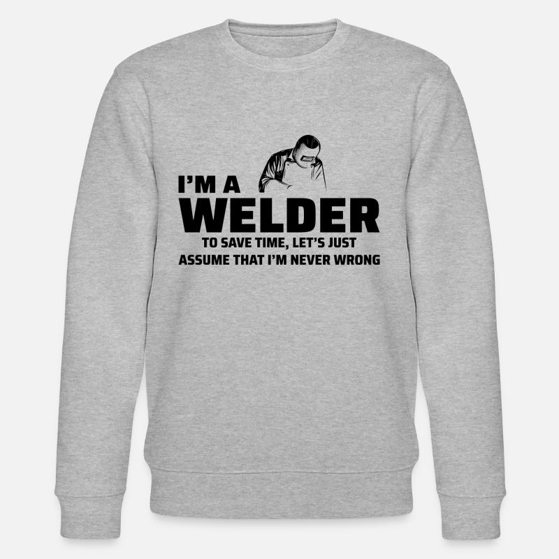 Soudeur Métal Construction Ferronnerie - Sweat bio CHANGER Stanley/Stella Unisexe - gris chiné