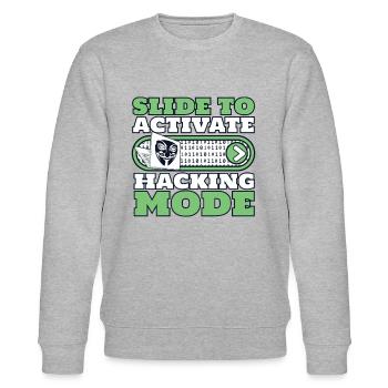 Faites glisser pour activer le renifleur de phishing en mode piratage - Sweat bio CHANGER Stanley/Stella Unisexe - gris chiné - Devant - Nik (191cm) & Marisol (170cm)