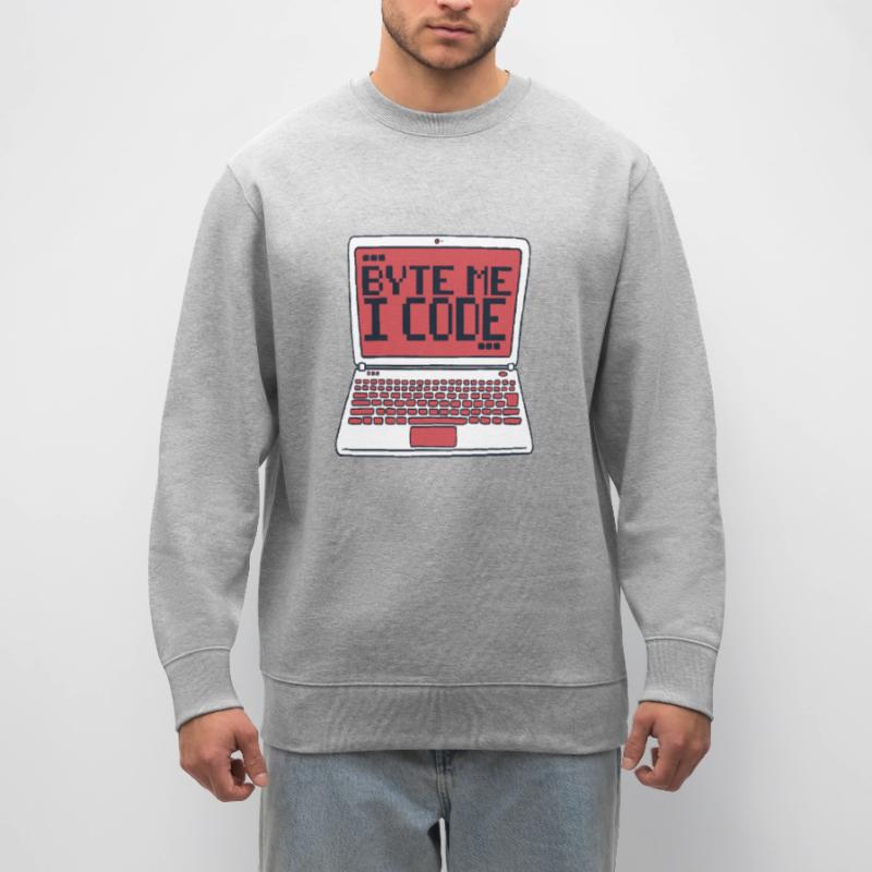 Byte Me I Code Developer Softwareentwickler Stanley/Stella Unisex Bio-Sweatshirt CHANGER 