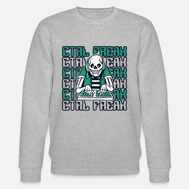 CTRL Freak Softwareentwickler Developer - Stanley/Stella Unisex Bio-Sweatshirt CHANGER  - Grau meliert