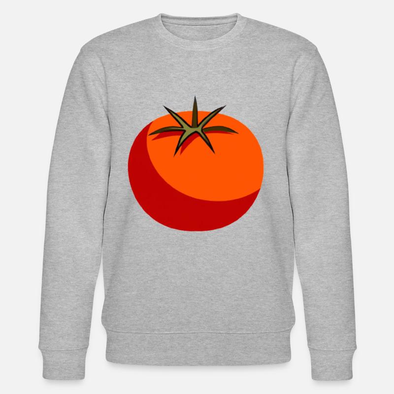 Idée cadeau tomate rouge - Sweat bio CHANGER Stanley/Stella Unisexe - gris chiné