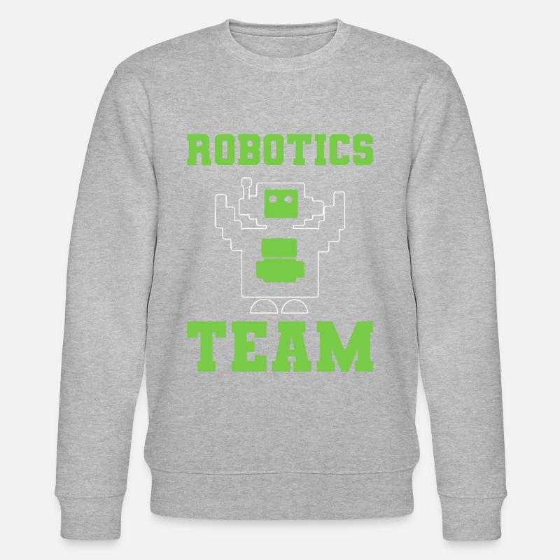 Robotics Team Automatisierungstechniker - Stanley/Stella Unisex Bio-Sweatshirt CHANGER  - Grau meliert