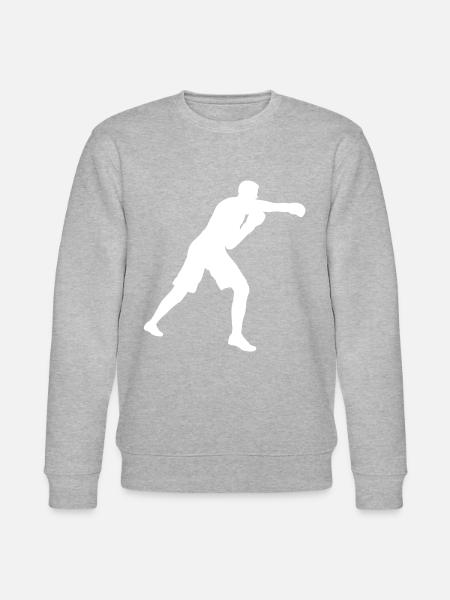 Boxer Boxen im Boxring - Stanley/Stella Unisex Bio-Sweatshirt CHANGER  - Grau meliert