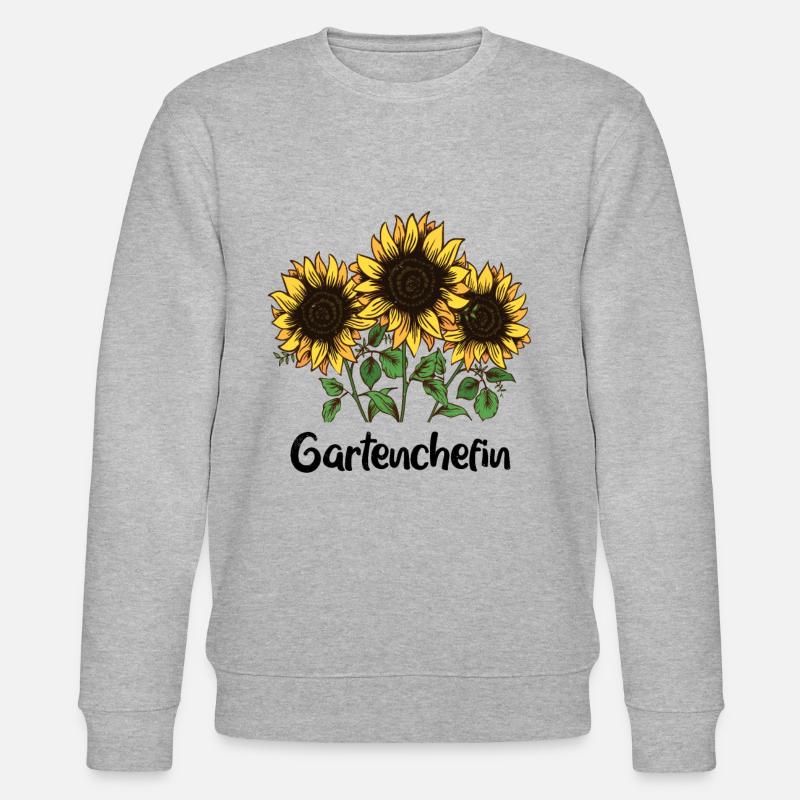 Garten Gartenchefin - Stanley/Stella Unisex Bio-Sweatshirt CHANGER  - Grau meliert