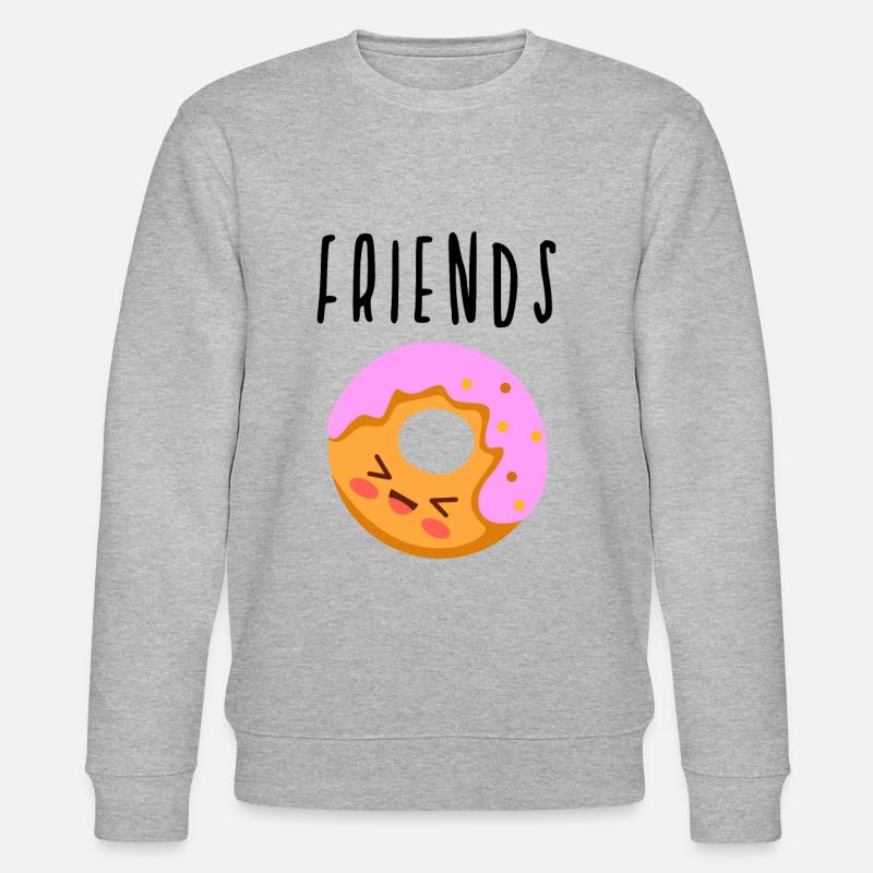 Freunde Best Friends - Stanley/Stella Unisex Bio-Sweatshirt CHANGER  - Grau meliert