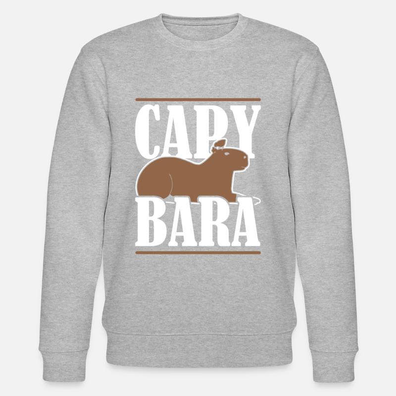 Capybara Wasserschwein - Sweat bio CHANGER Stanley/Stella Unisexe - gris chiné
