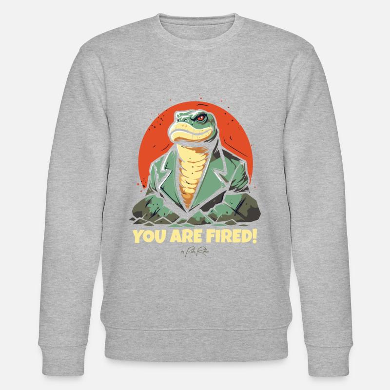 PDG Lizard, vous êtes viré - Sweat bio CHANGER Stanley/Stella Unisexe - gris chiné