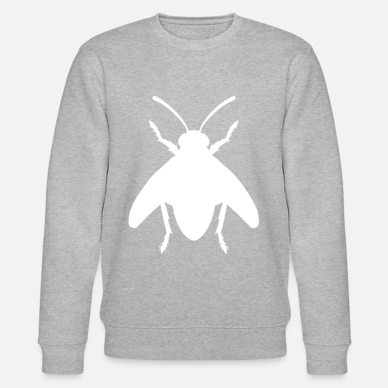Super coole Fliege - Stanley/Stella Unisex Bio-Sweatshirt CHANGER  - Grau meliert