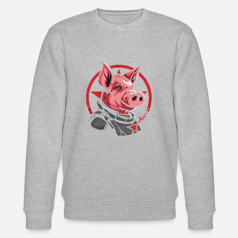 Cochon étoilé - Sweat bio CHANGER Stanley/Stella Unisexe - gris chiné