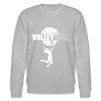 Volley-ball sport équipe dames cadeau volley ball - Sweat bio CHANGER Stanley/Stella Unisexe - gris chiné - Devant - Nik (191cm) & Marisol (170cm)