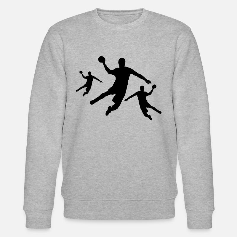 Drei Handballspieler - Stanley/Stella Unisex Bio-Sweatshirt CHANGER  - Grau meliert