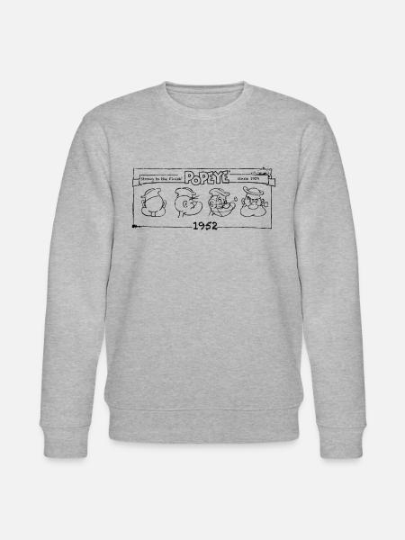 Popeye Strong To The Finish 360 Degree - Stanley/Stella CHANGER Unisex Organic Sweatshirt - heather grey