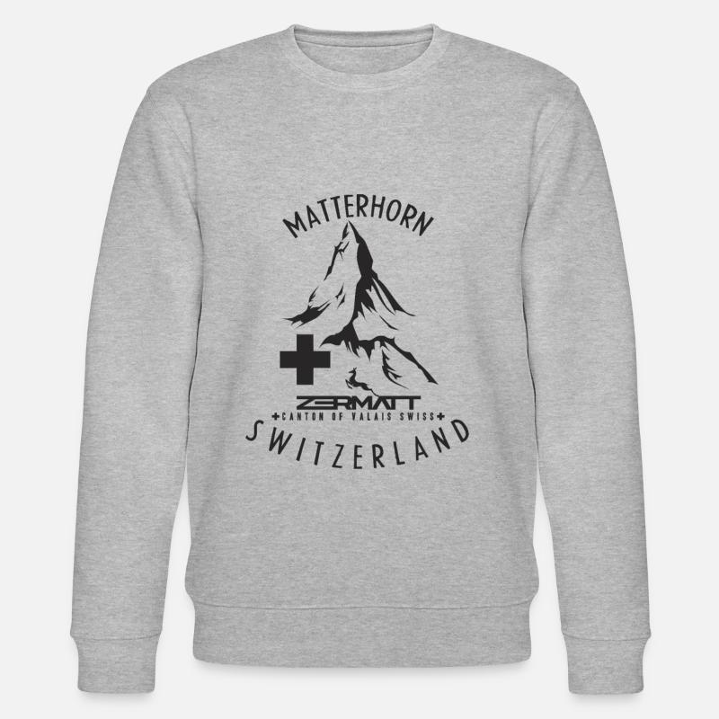Matterhorn Schweiz - Stanley/Stella Unisex Bio-Sweatshirt CHANGER  - Grau meliert