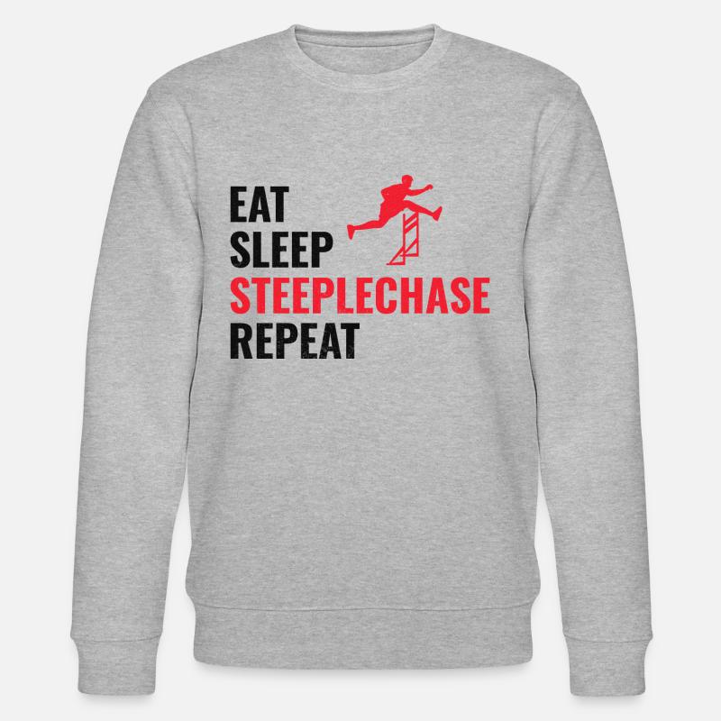 Steeplechase Race Steeplechaser Athlétisme - Sweat bio CHANGER Stanley/Stella Unisexe - gris chiné