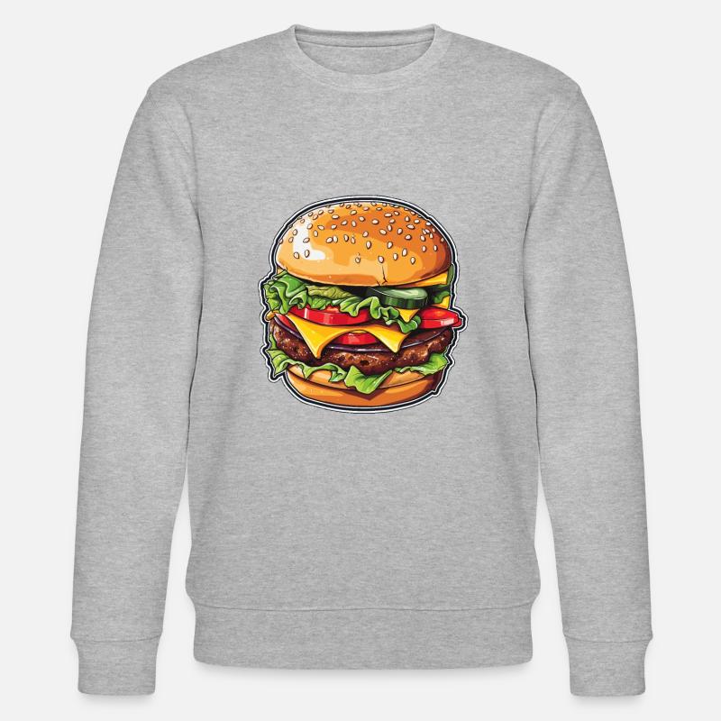 Cheeseburger Magic - Sweat bio CHANGER Stanley/Stella Unisexe - gris chiné