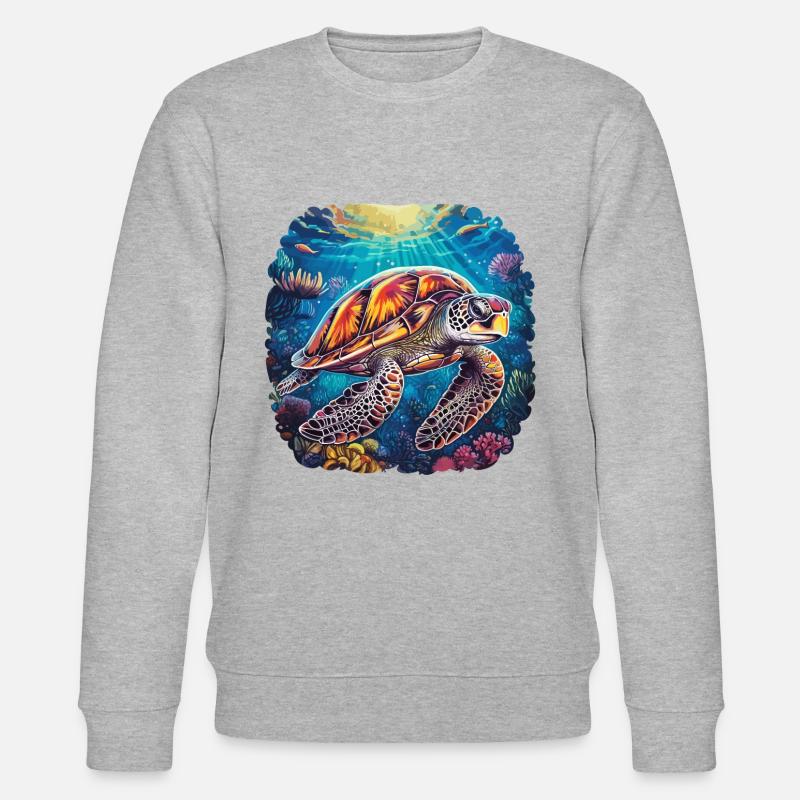 Harmonische Unterwassersonate - Stanley/Stella Unisex Bio-Sweatshirt CHANGER  - Grau meliert