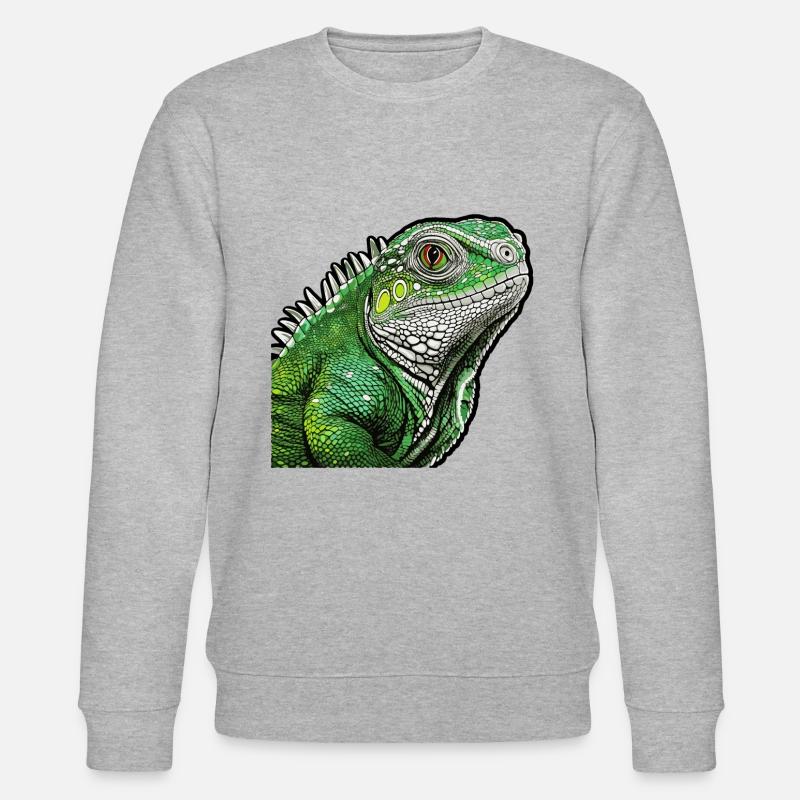 Iguane - Emerald Odyssey - Sweat bio CHANGER Stanley/Stella Unisexe - gris chiné