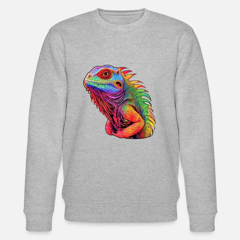 Leguana -Strahlungsoase - Stanley/Stella Unisex Bio-Sweatshirt CHANGER  - Grau meliert