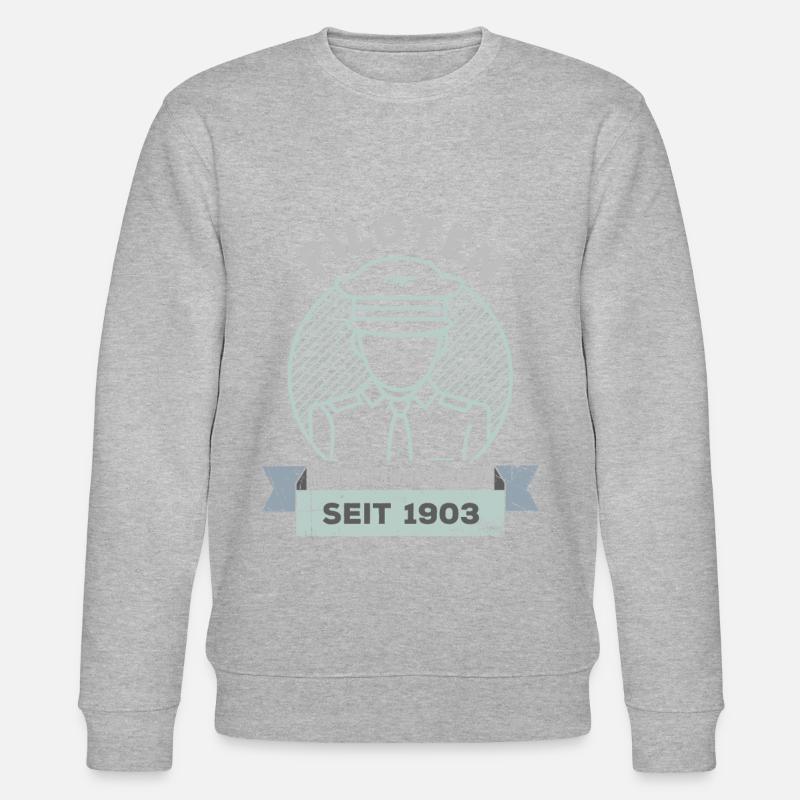 Ein Passagierflugzeugpilot In Uniform - Stanley/Stella Unisex Bio-Sweatshirt CHANGER  - Grau meliert