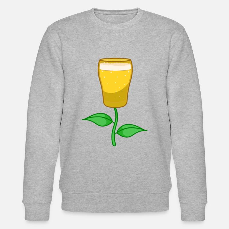 Bière tulipe - bière artisanale - Sweat bio CHANGER Stanley/Stella Unisexe - gris chiné