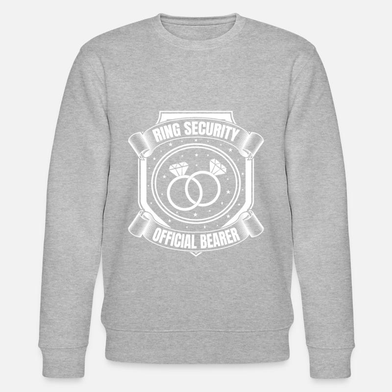Ring Security - Official Bearer - Stanley/Stella Unisex Bio-Sweatshirt CHANGER  - Grau meliert