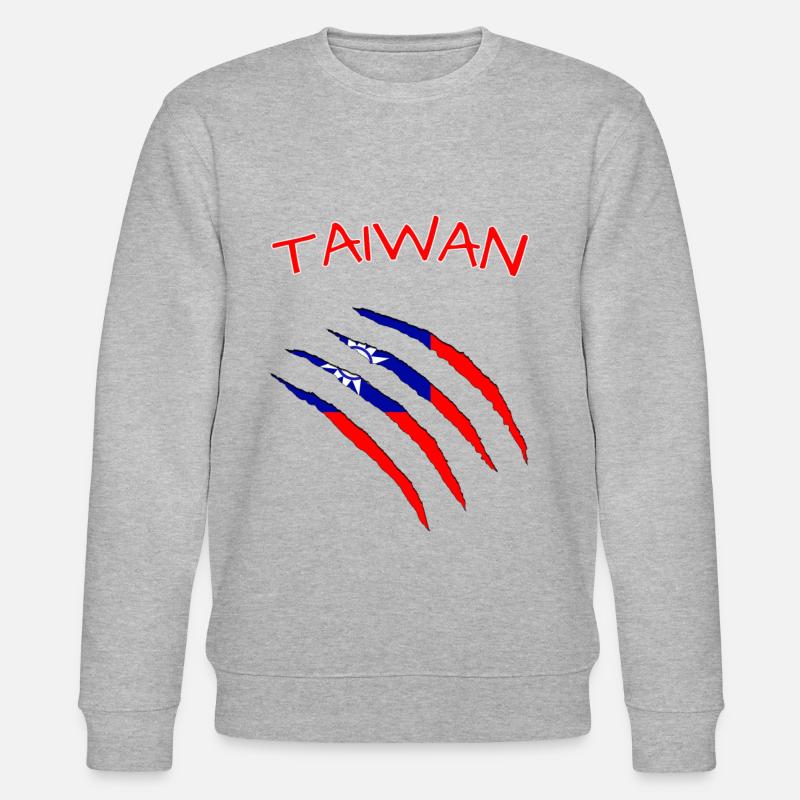 Taiwan claw - Stanley/Stella Unisex Bio-Sweatshirt CHANGER  - Grau meliert
