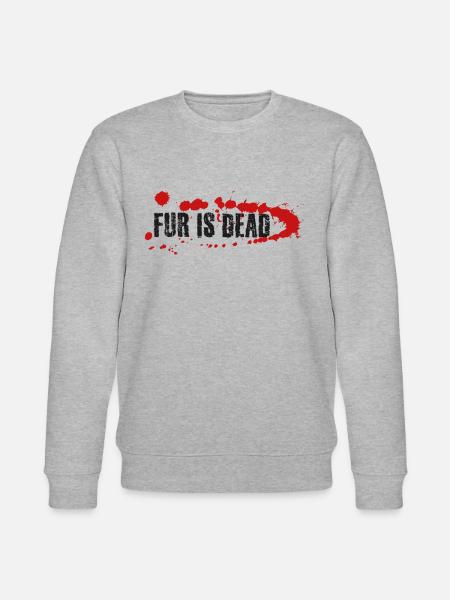 Fur is dead - Stanley/Stella CHANGER Unisex Organic Sweatshirt - heather grey