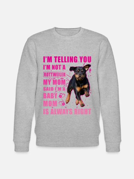 Rottweiler Spruch - Stanley/Stella Unisex Bio-Sweatshirt CHANGER - Grau meliert