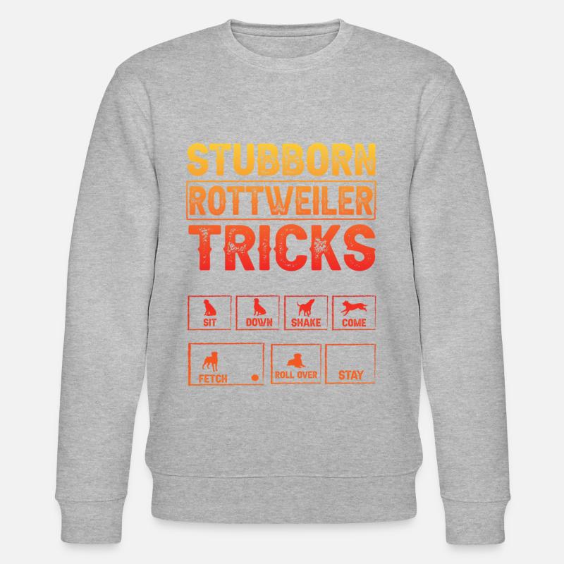 Astuces tenaces de Rottweiler - Sweat bio CHANGER Stanley/Stella Unisexe - gris chiné