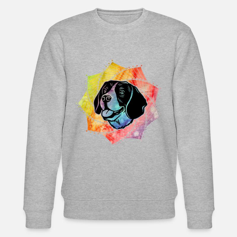 Beagle Hund - Stanley/Stella Unisex Bio-Sweatshirt CHANGER  - Grau meliert