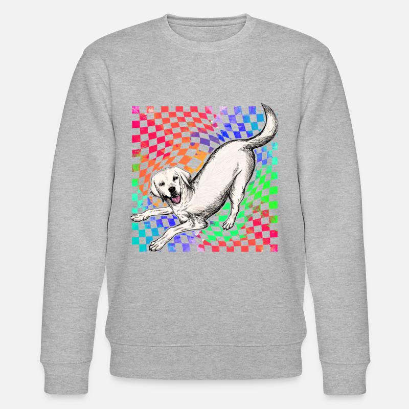 Labrador Rétro - Sweat bio CHANGER Stanley/Stella Unisexe - gris chiné