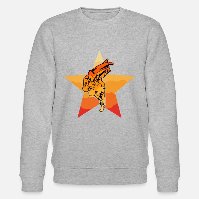 Brazilian Jiu-Jitsu - Stanley/Stella Unisex Bio-Sweatshirt CHANGER  - Grau meliert