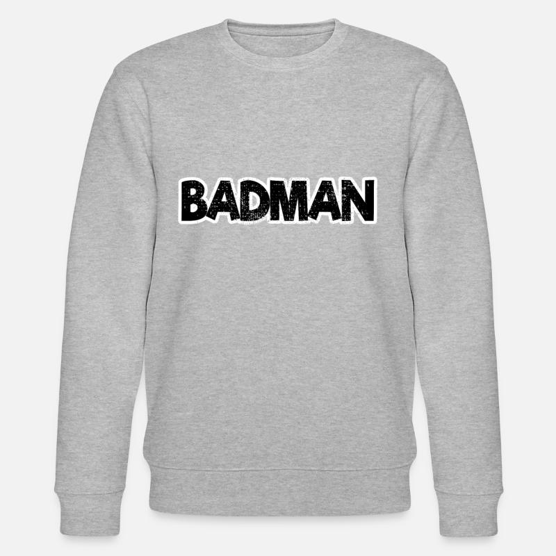 Badman - Sweat bio CHANGER Stanley/Stella Unisexe - gris chiné