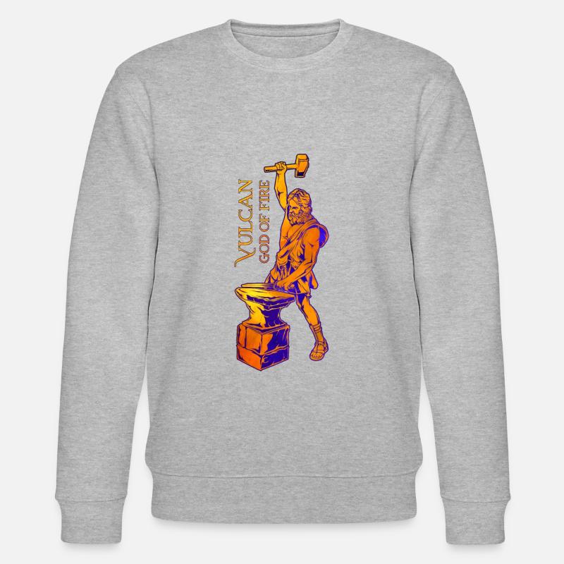 Dieu du Feu - Vulcanus - Sweat bio CHANGER Stanley/Stella Unisexe - gris chiné